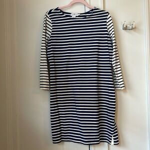 Vineyard Vines Striped Navy Long Sleeve Dress VV M